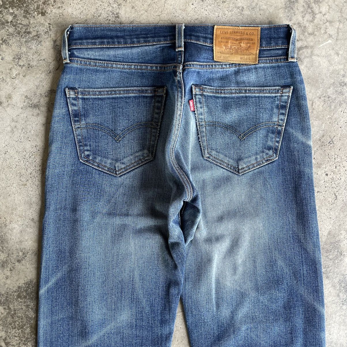 Levi's Vintage Clothing 🔥Vintage Levis 505 Big E Stoned Washed Ripped Denim Jeans Size US 29 - 5 Thumbnail