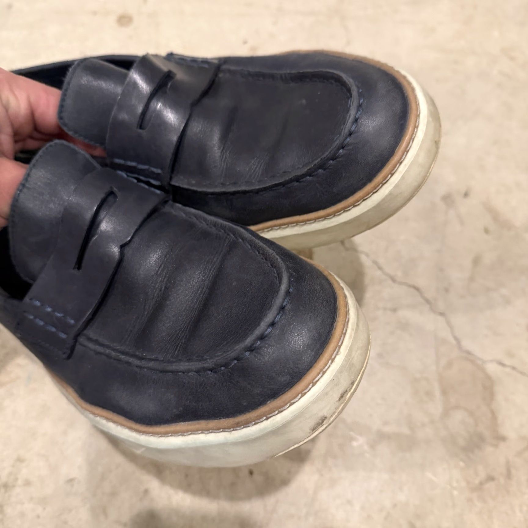 Cole Haan Cole Haan Originalgrand Penny Loafer Navy C36645 Mens Size 10M Size ONE SIZE - 4 Thumbnail