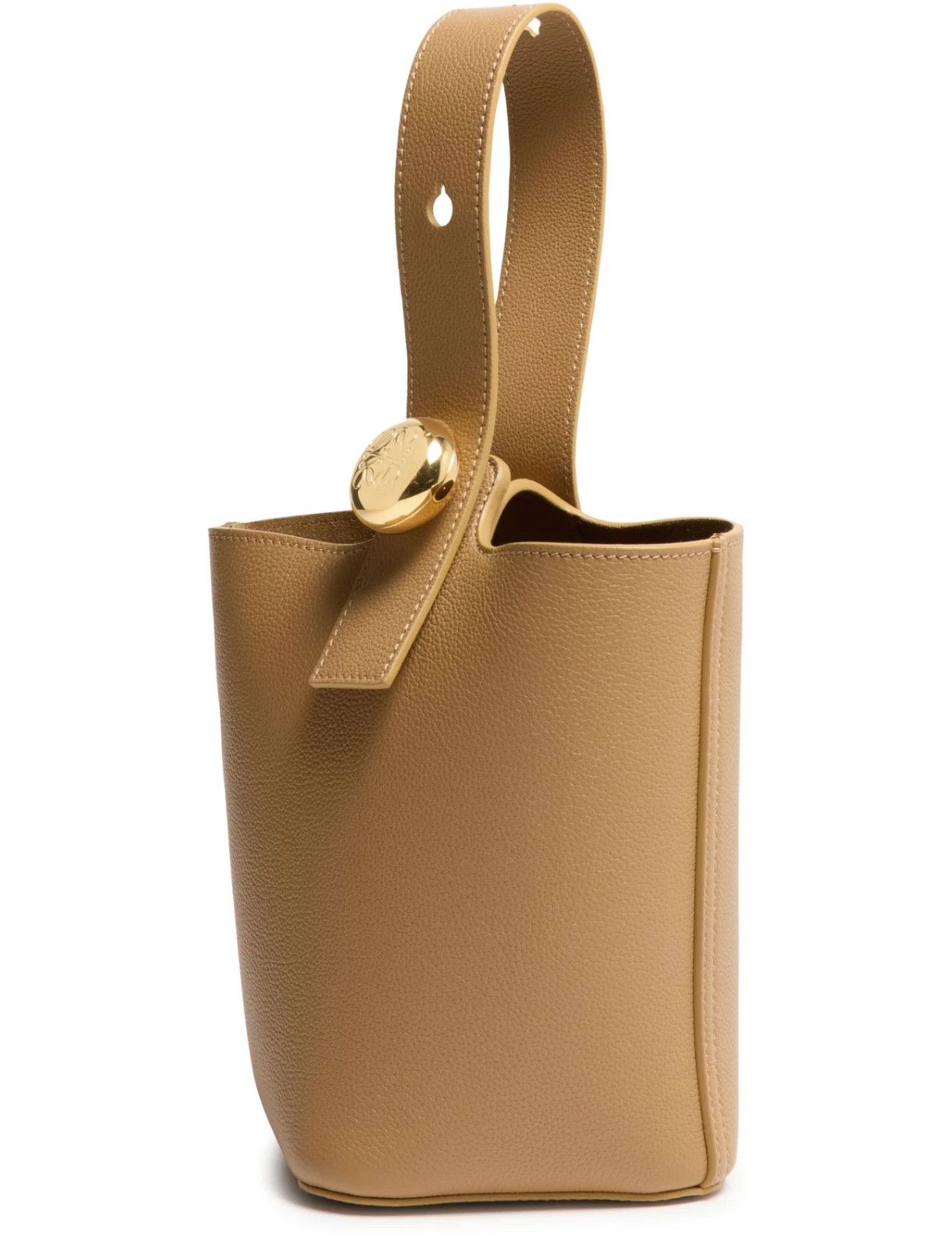 Loewe LOEWE Pebble Mini Latte Leather Bucket Bag New Auth Size ONE SIZE - 2 Thumbnail