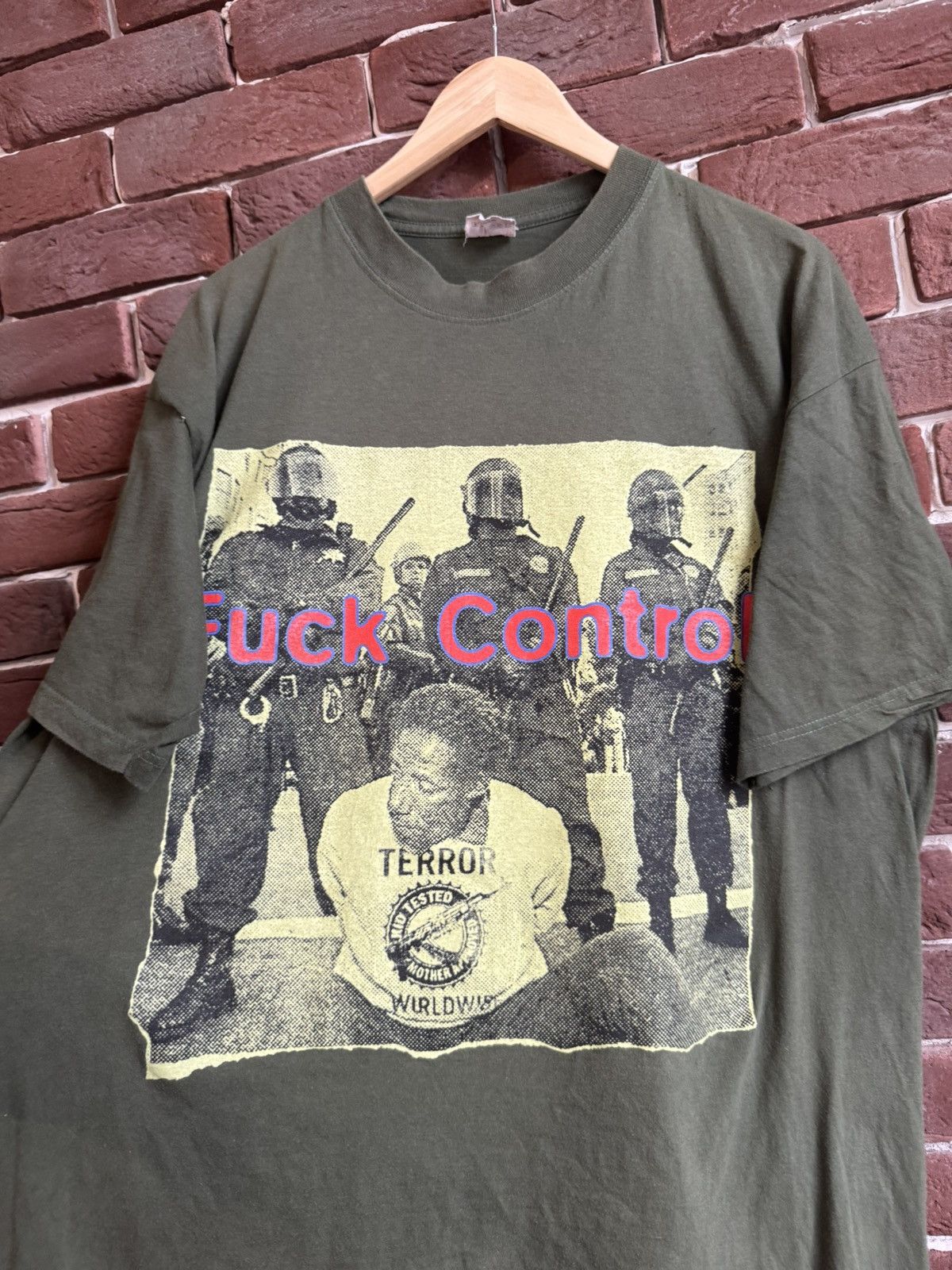 Band Tees Vintage 90s Don Rock Terror Wordwide Fuck Control band Tee Size US XL / EU 56 / 4 - 7 Thumbnail