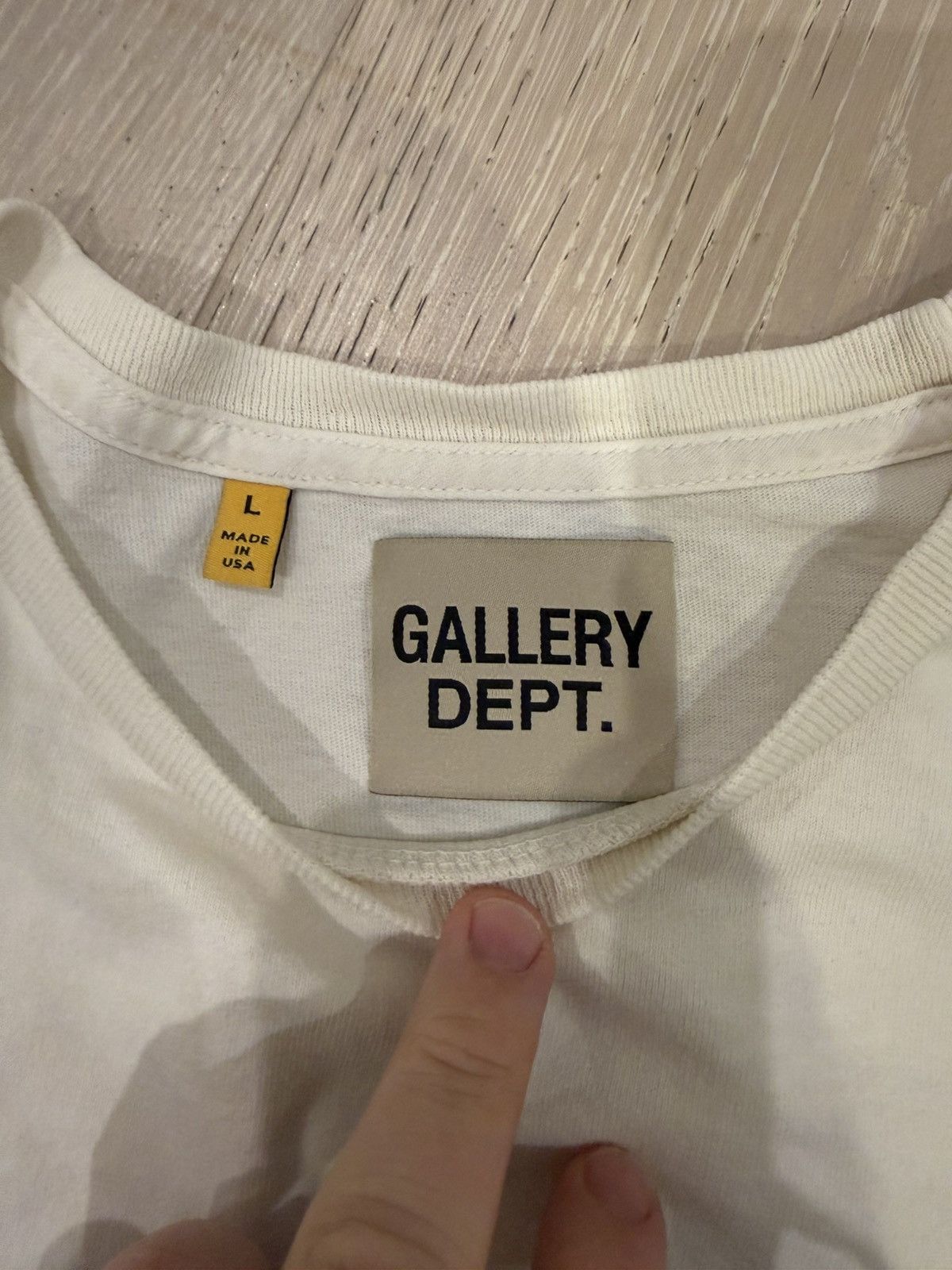 Gallery Dept. Gallery Dept Tee cream on blue Size US L / EU 52-54 / 3 - 2 Thumbnail