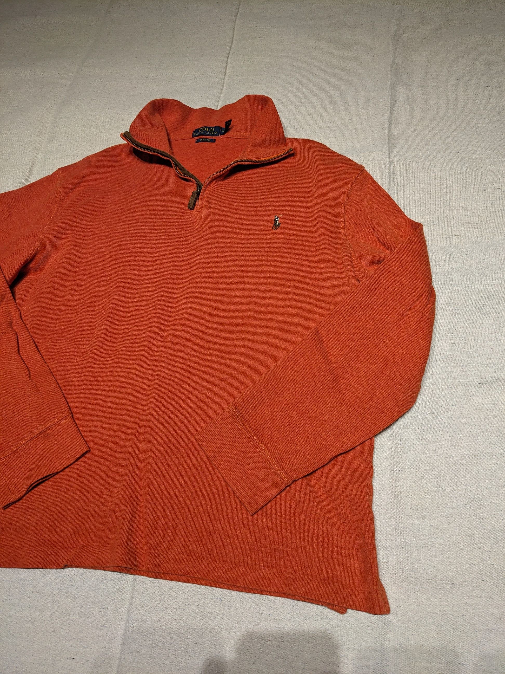 Polo Ralph Lauren Polo Estate Rib quarter zip orange men's L Size US L / EU 52-54 / 3 - 2 Thumbnail