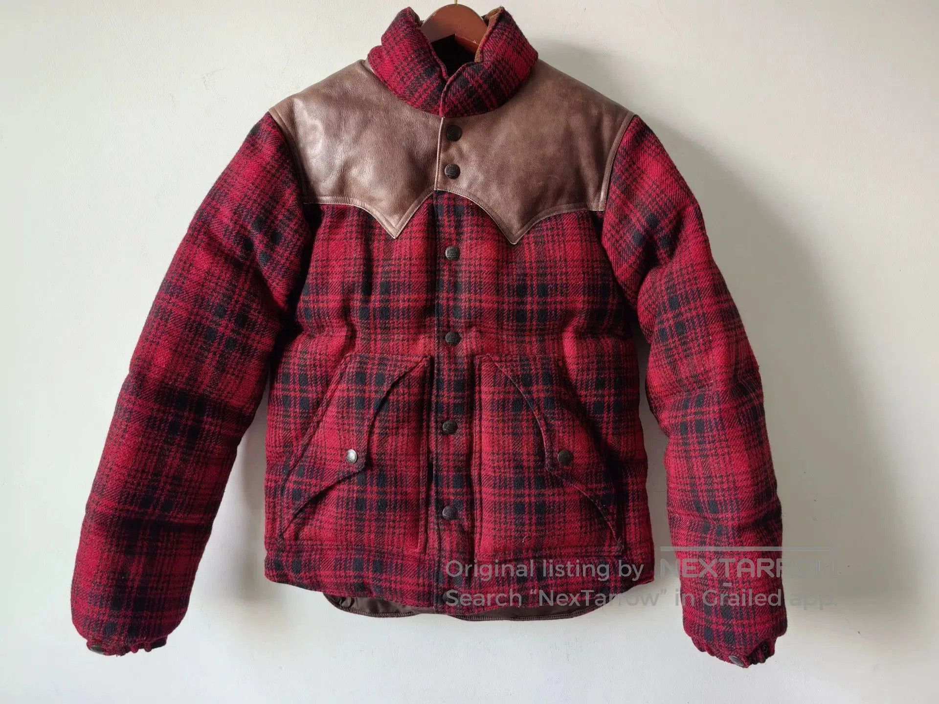 RRL Ralph Lauren RRL Double RL Vintage Wool Leather Down Jacket. Size US S / EU 44-46 / 1 - 1 Thumbnail