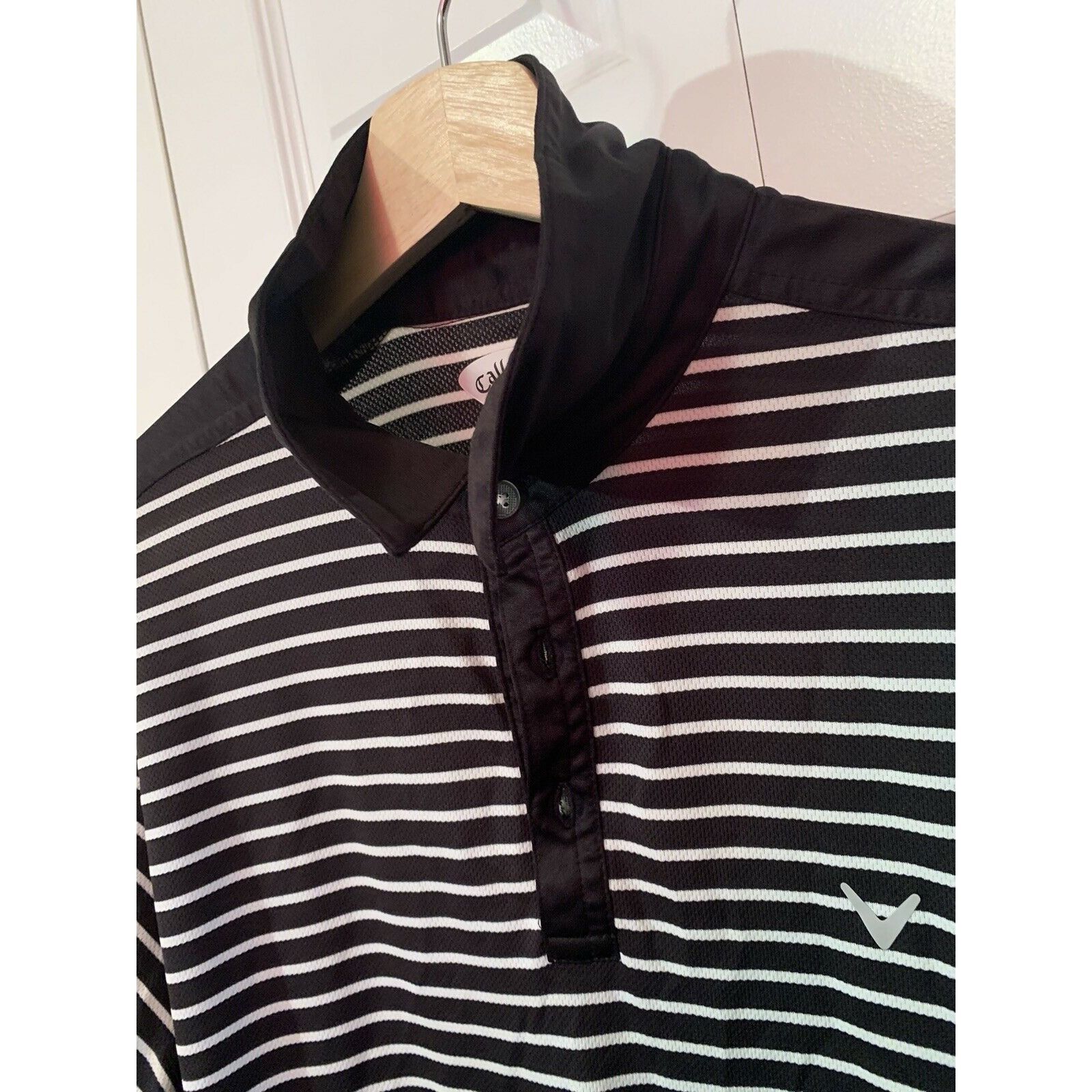 Callaway Callaway Golf Polo Shirt Men’s Sz L Black Striped Callaway L Size US L / EU 52-54 / 3 - 1 Thumbnail