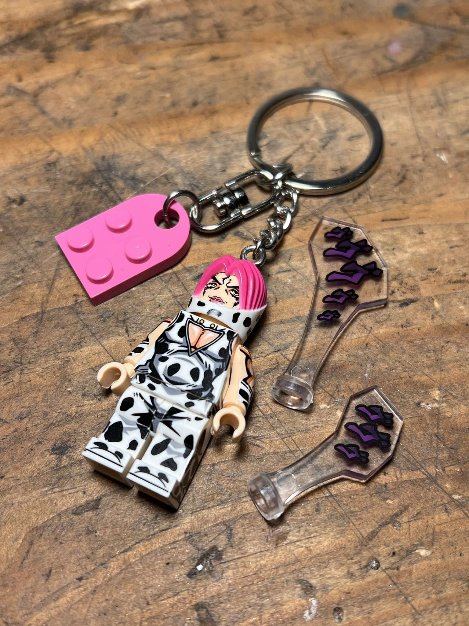 Other Jojo Rikiel Weather Report anime minifigure keychain Size ONE SIZE - 9 Thumbnail