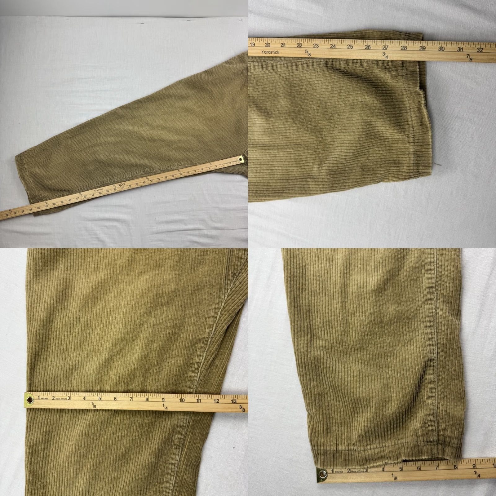 Vintage VINTAGE On The Brink Pants Khaki Corduroy 34x29 Adult Casual 90s Mens Relaxed Baggy 90s Size US 34 / EU 50 - 8 Thumbnail