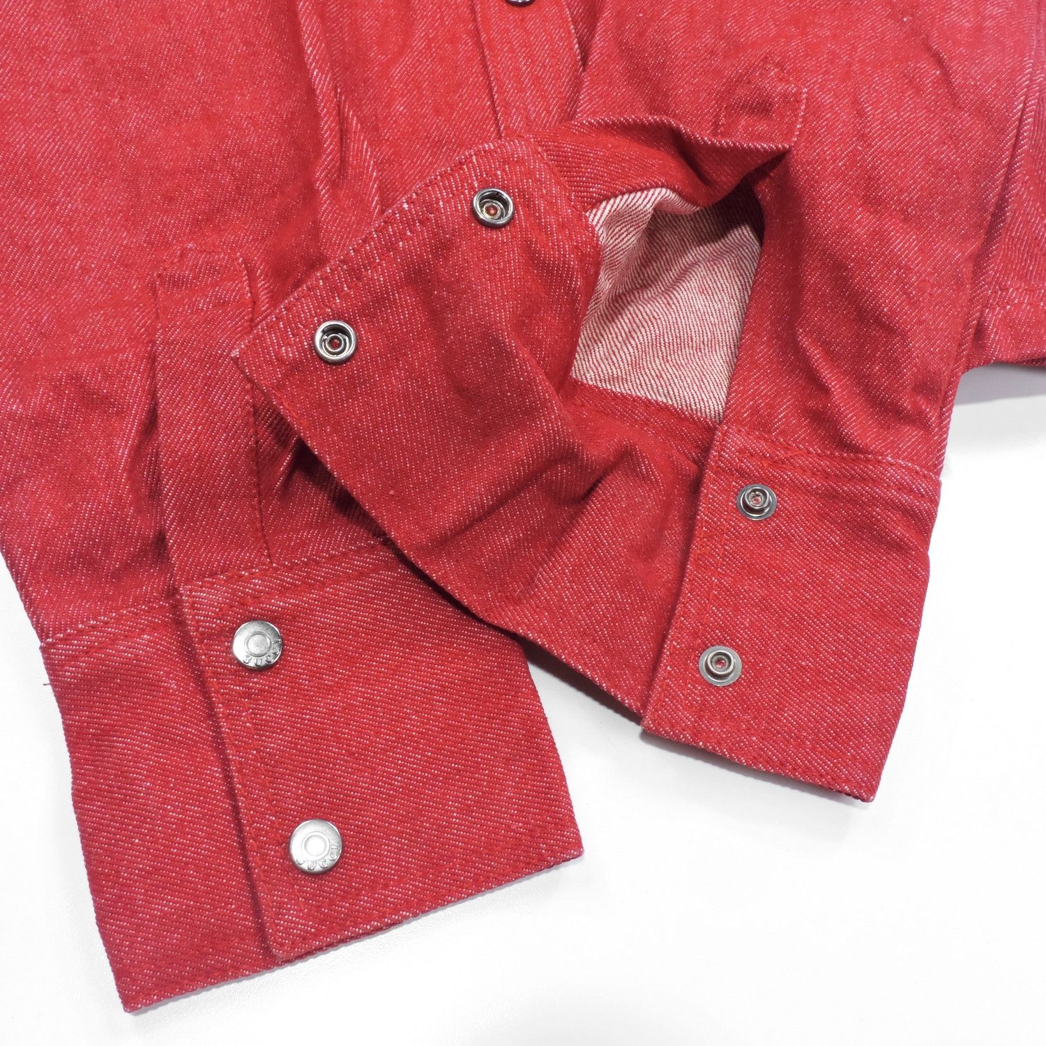 Gucci GUCCI BY TOM FORD RED DENIM JACKET Size M / US 6-8 / IT 42-44 - 14 Thumbnail