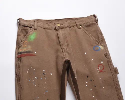 Painted Splatter Carpenter Flare Denim Jeans