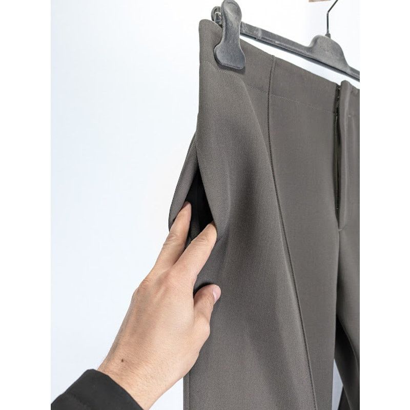 Bottega Veneta o1rshd1 Compact Wool Trousers in Olive Size US 36 / EU 52 - 6 Thumbnail