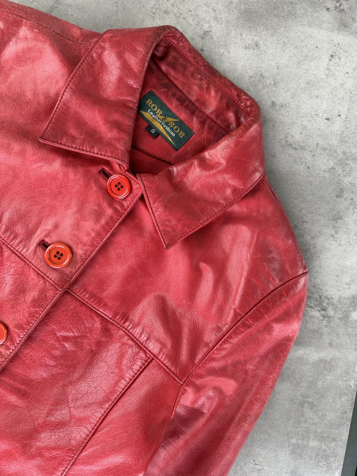 Japanese Brand Vintage Leather Jacket Size S / US 4 / IT 40 - 4 Thumbnail