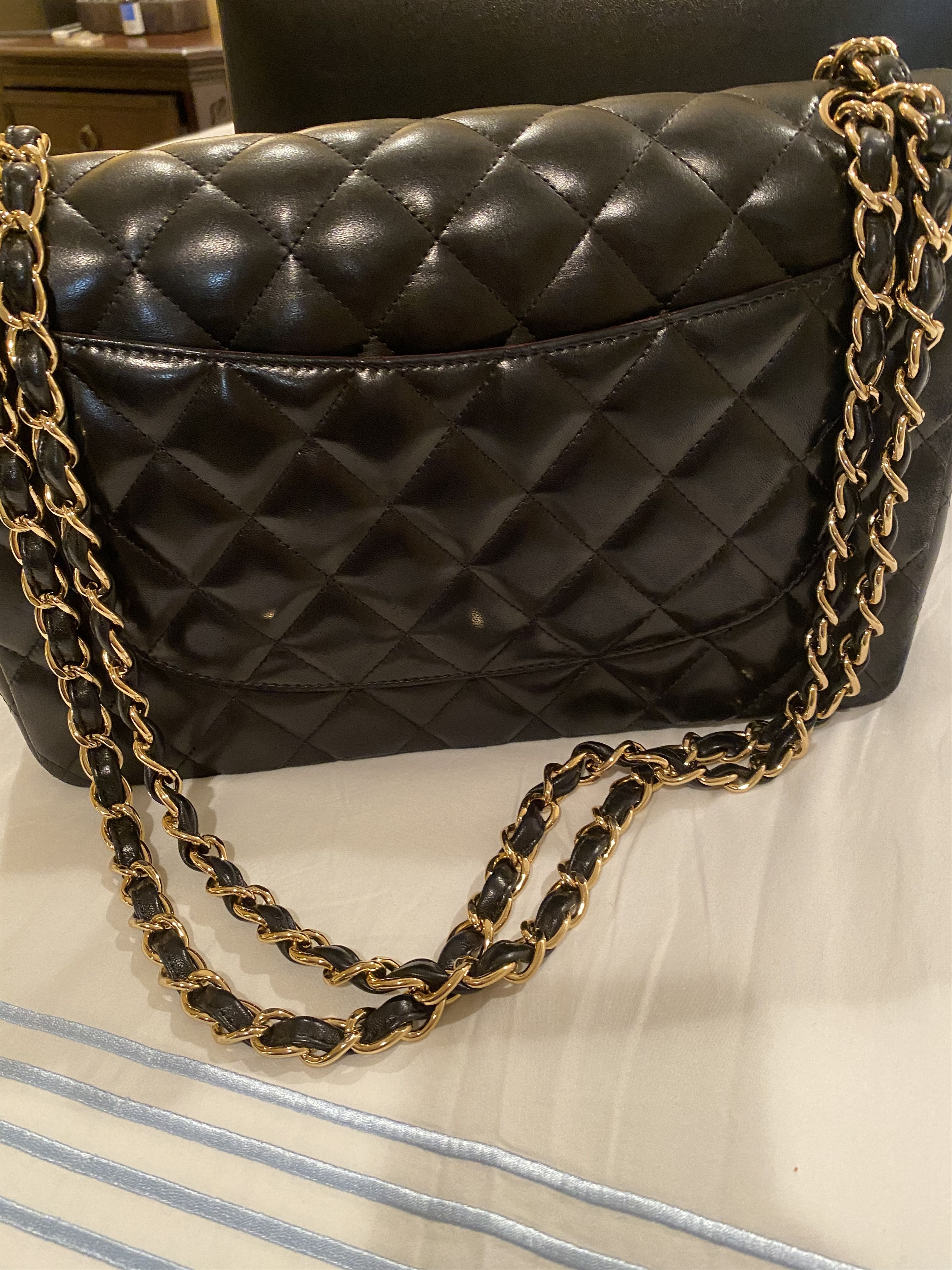 Chanel Chanel Jumbo Double Flap Lambskin, GHW Size ONE SIZE - 6 Thumbnail