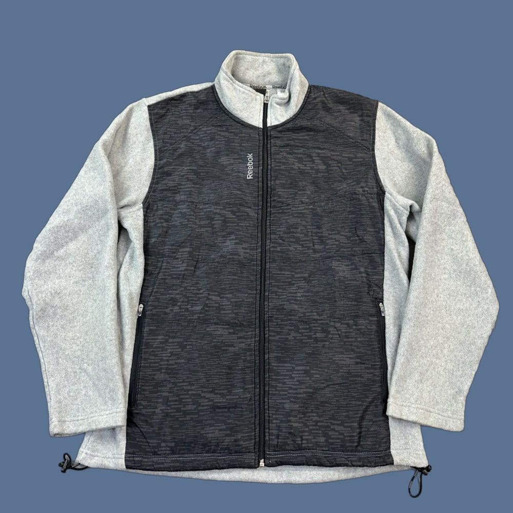 Reebok Reebok Jacket Mens Medium Gray Fleece Full Zip Athleisure Casual Jacket Size US M / EU 48-50 / 2 - 1 Thumbnail
