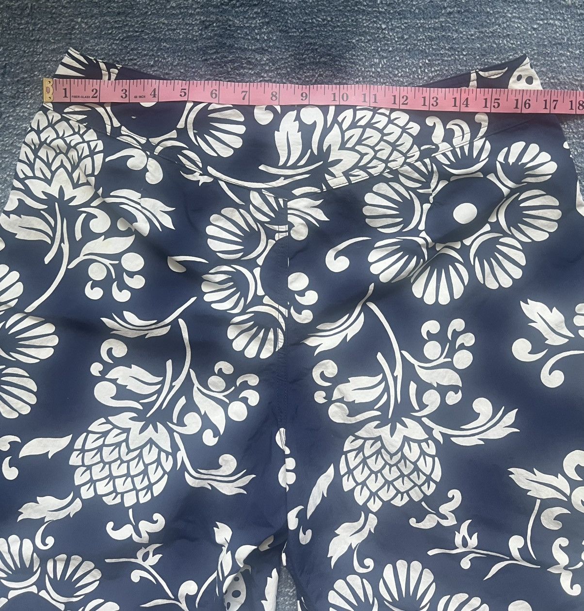 Patagonia Patagonia Men’s Board Short 32 Blue White Floral Swim Trunks Size US 32 / EU 48 - 6 Thumbnail