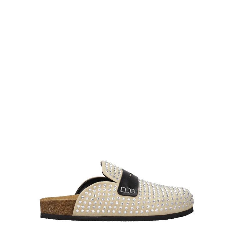 JW Anderson ob1o1e1124 Suede Slippers in Beige Size US 6 / IT 36 - 1 Thumbnail