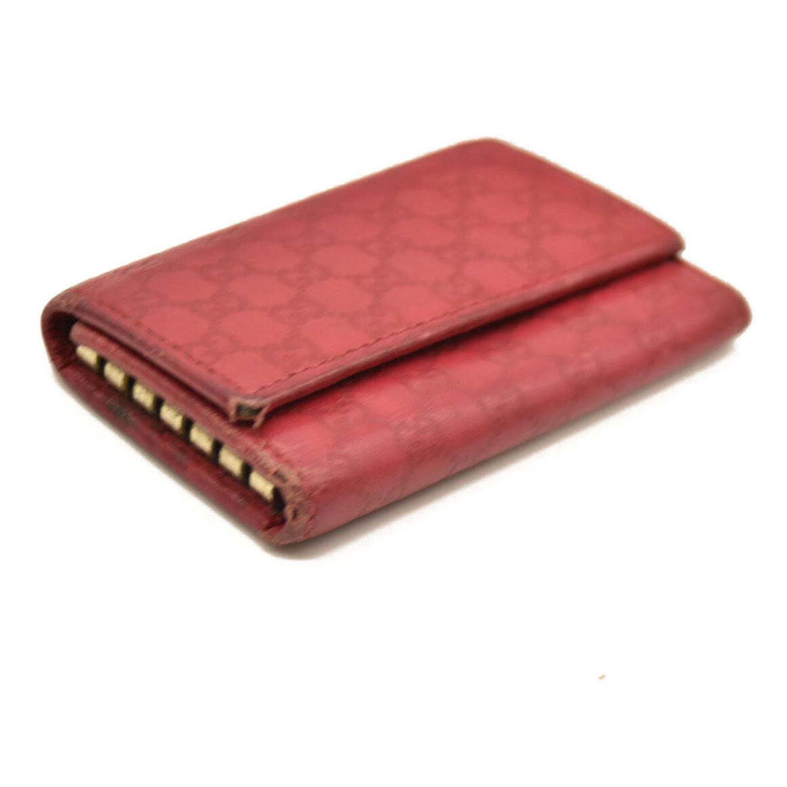 Gucci Gucci Guccissima 6 Key Holder Case Pink Size ONE SIZE - 4 Thumbnail