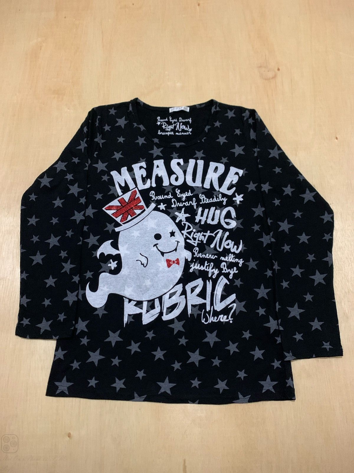 Hysteric Glamour × Japanese Brand Y2k Colza Measure Star Full Print Longslevee Size US M / EU 48-50 / 2 - 1 Thumbnail