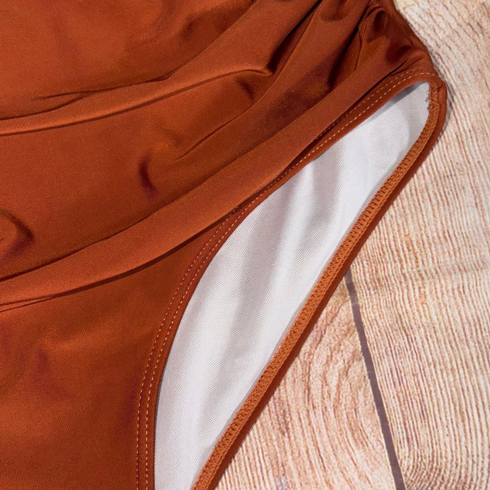 Other High-Waisted Rust Swim Bottoms Size 1XL Size ONE SIZE - 3 Thumbnail