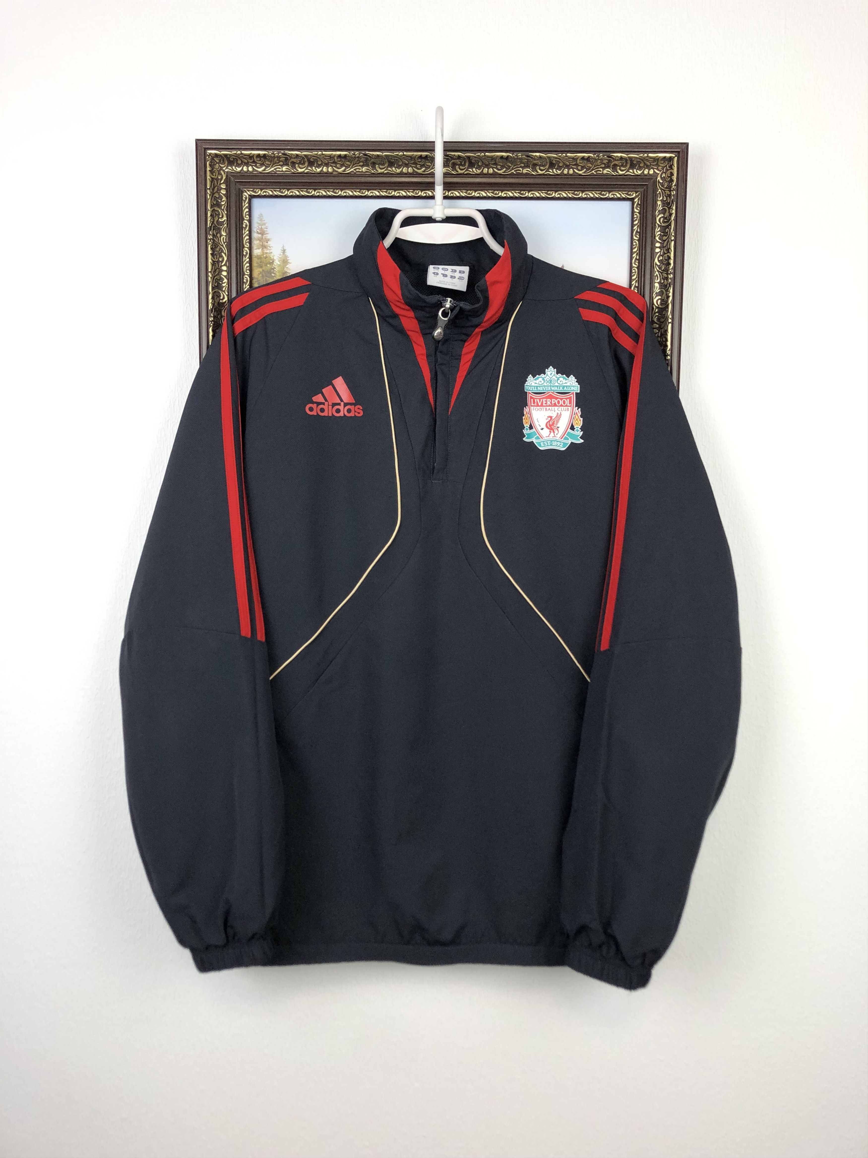 Adidas Vintage Liverpool Football Jacket Soccer Track Top Hype Size US S / EU 44-46 / 1 - 1 Thumbnail