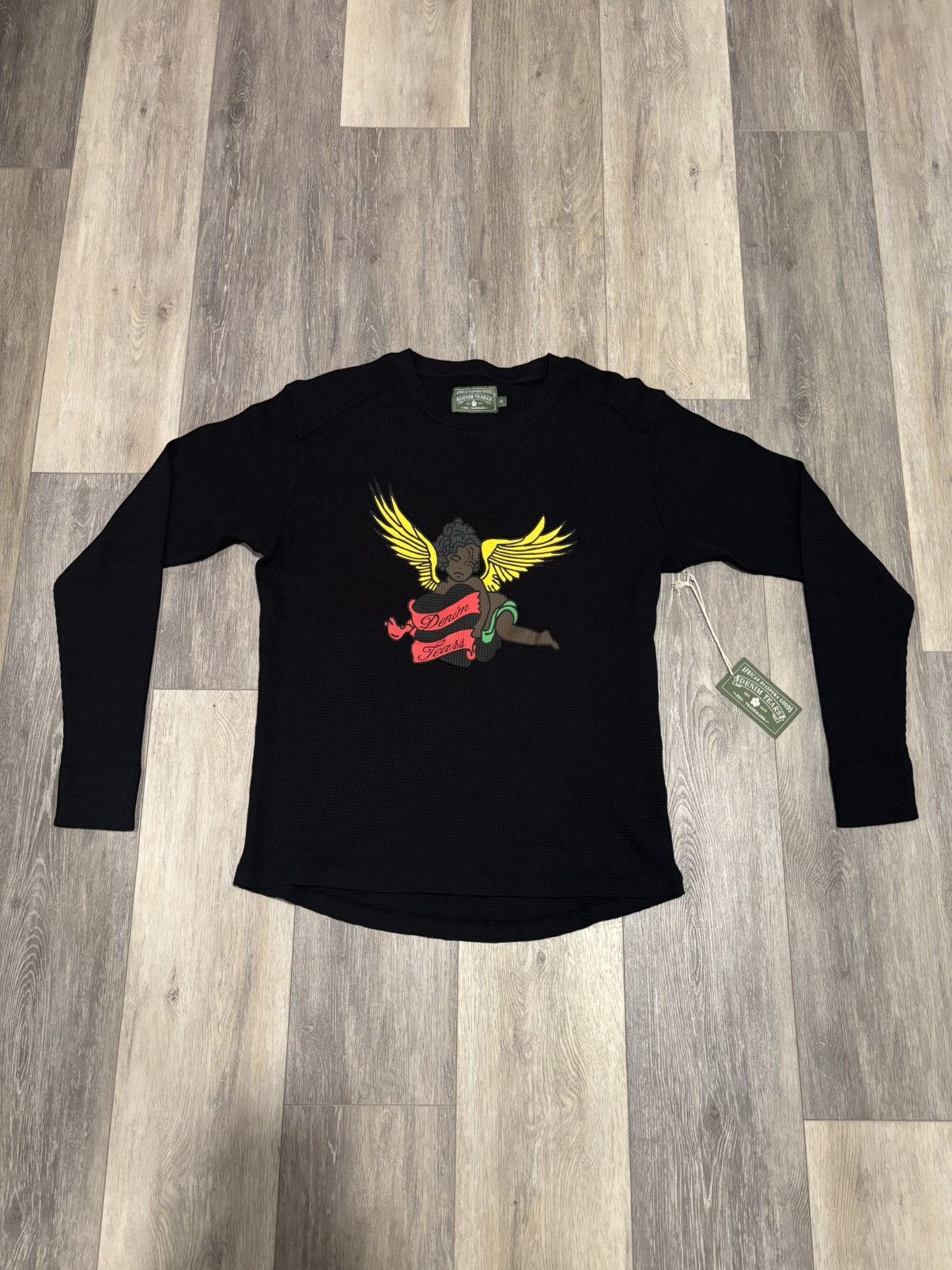 DENIM TEARS Denim Tears Cherub Black Long Sleeve Size XL Brand New Size US XL / EU 56 / 4 - 1 Thumbnail