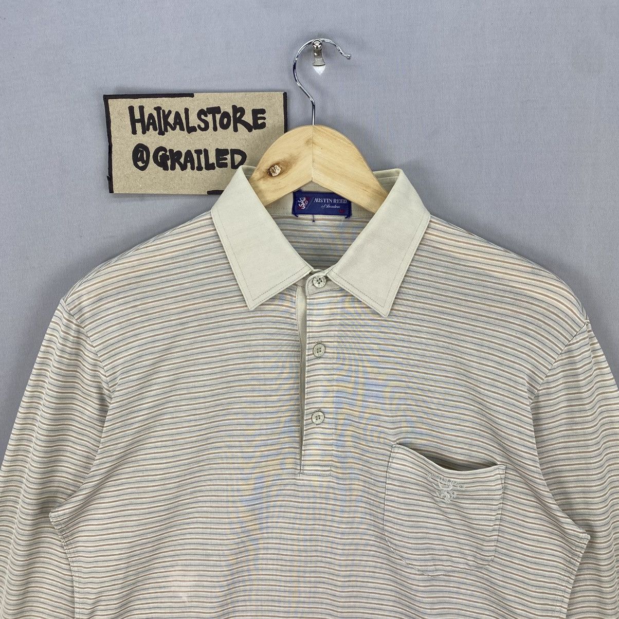 Austin Reed Vintage Austin Reed Polo TShirt Long Sleeve Stripe Casual Size US XS / EU 42 / 0 - 7 Thumbnail