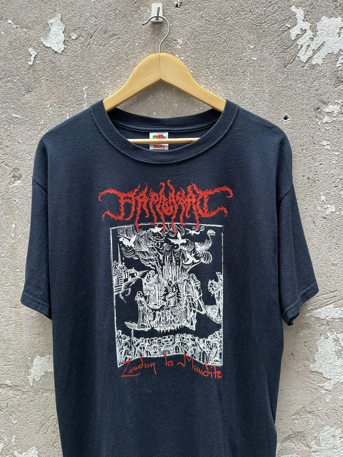 Band Tees Vintage Arphaxat French Black Metal Band Tees Size US L / EU 52-54 / 3 - 3 Thumbnail