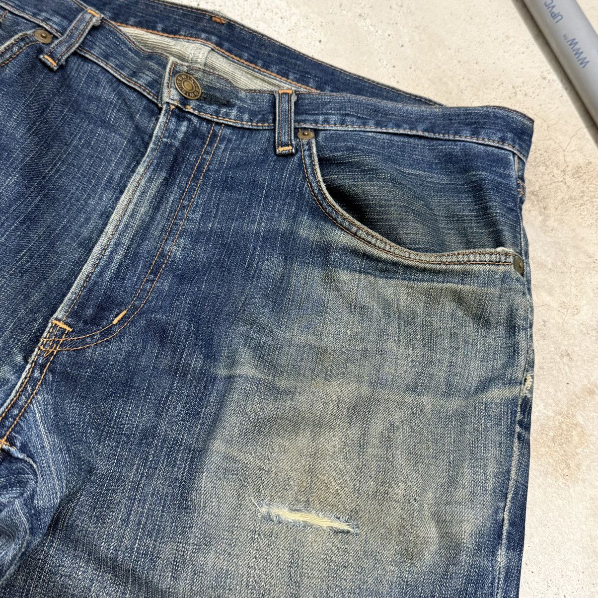 Edwin Vintage Y2K Edwin 503 Distressed Muddy Denim Pants Size US 36 / EU 52 - 8 Thumbnail