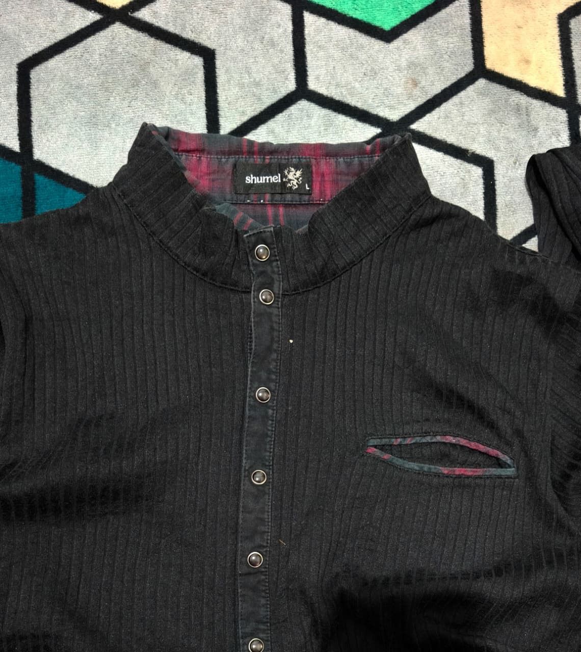 Japanese Brand Shumel Tartan Double layer Long sleve shirt Size US L / EU 52-54 / 3 - 4 Thumbnail