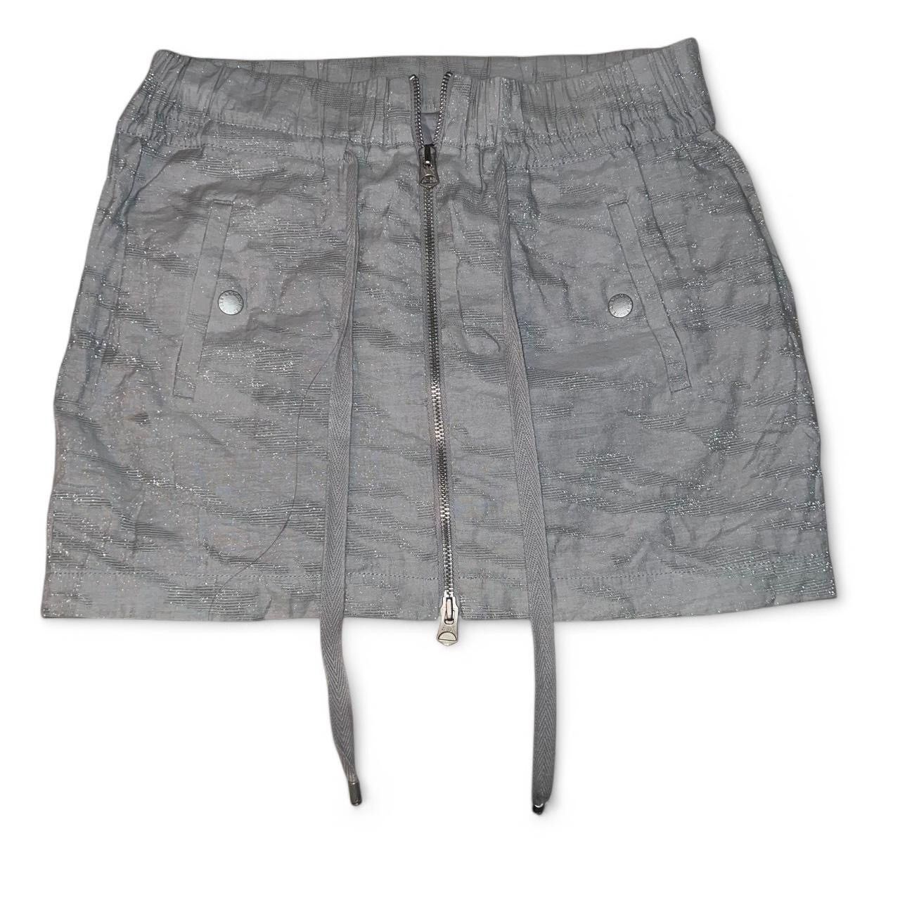 Armani Exchange Armani Exchange Zebra Metallic Print Zip Up Mini Skirt Size 25" / US 0 / IT 36 - 6 Thumbnail