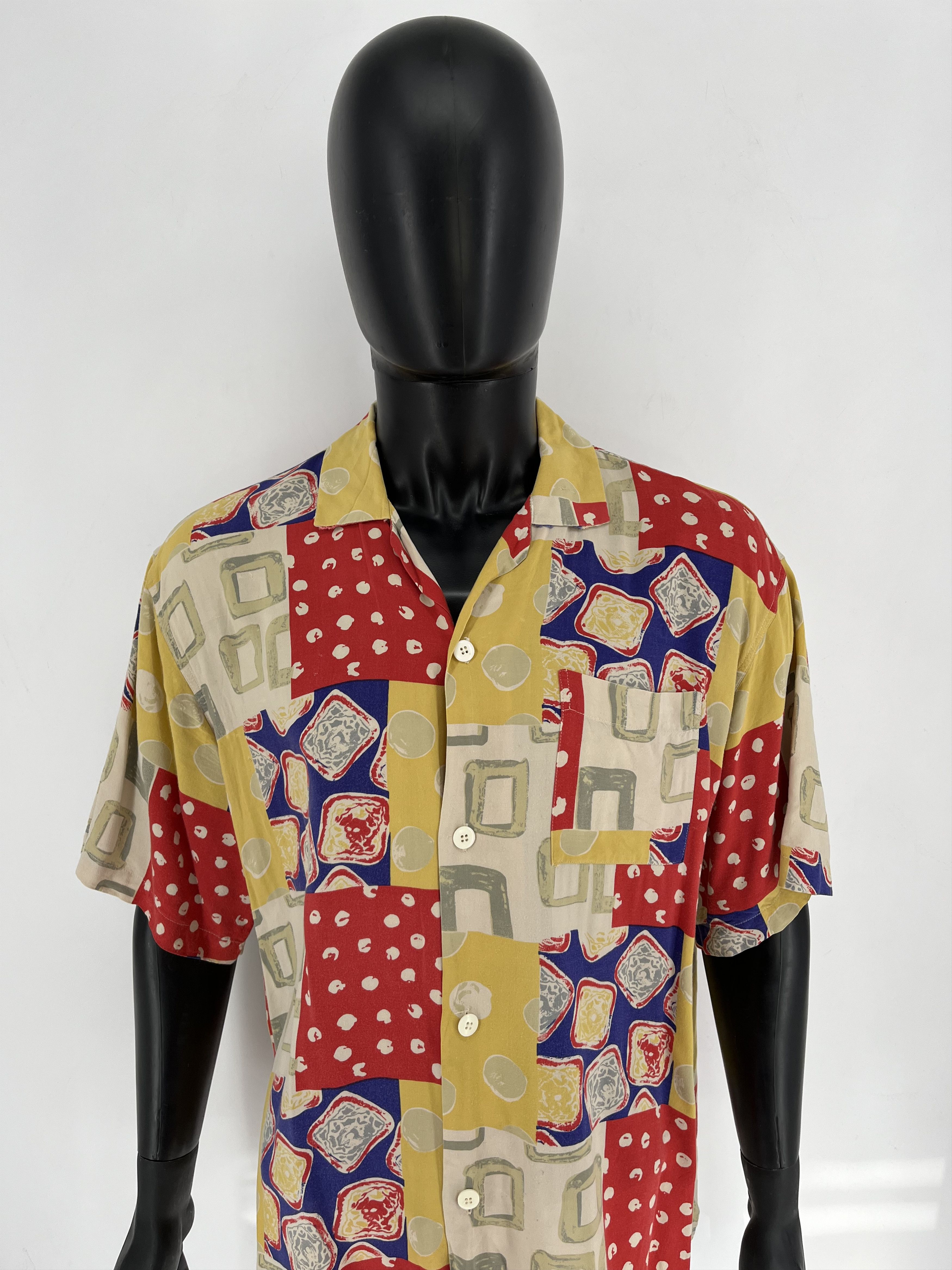 Vintage Vintage Y2K Art Streetwear Hawaiian Travis Scott style Size US L / EU 52-54 / 3 - 5 Thumbnail