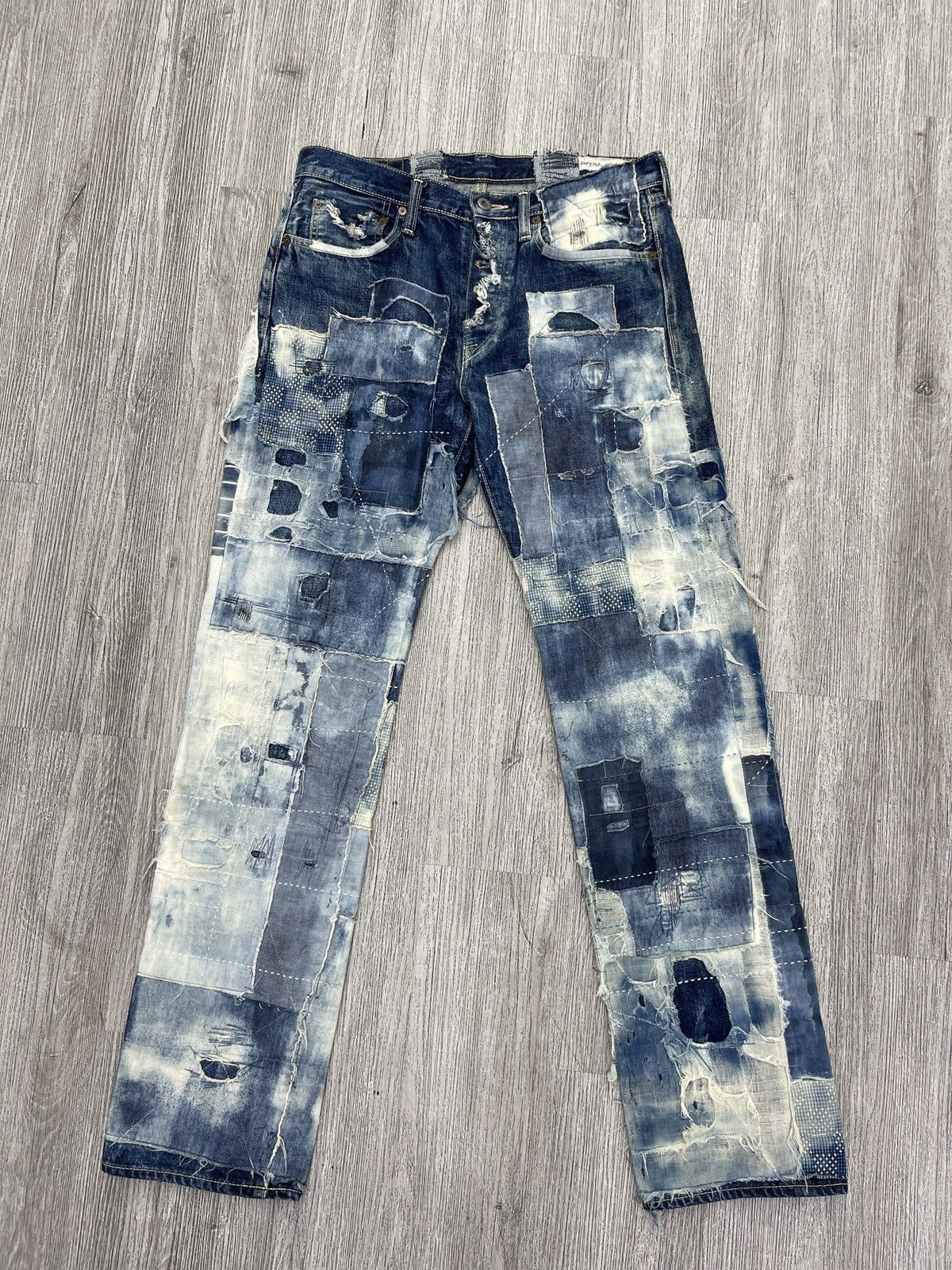 Kapital Kapital jeans all over patches full denim Size US 32 / EU 48 - 1 Thumbnail