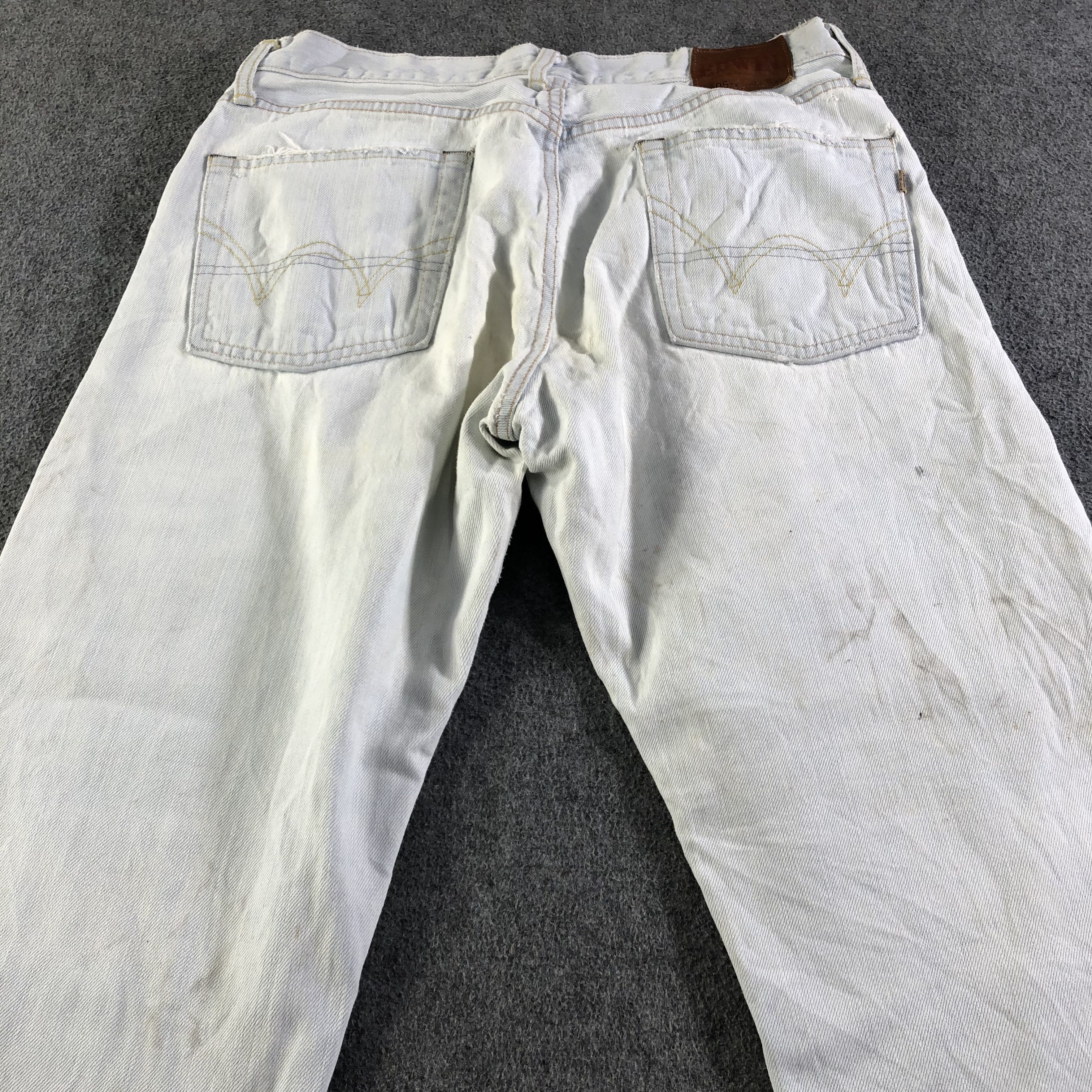 Edwin Vintage Light Wash Edwin 505zx Jeans-J4572 Size US 32 / EU 48 - 4 Thumbnail