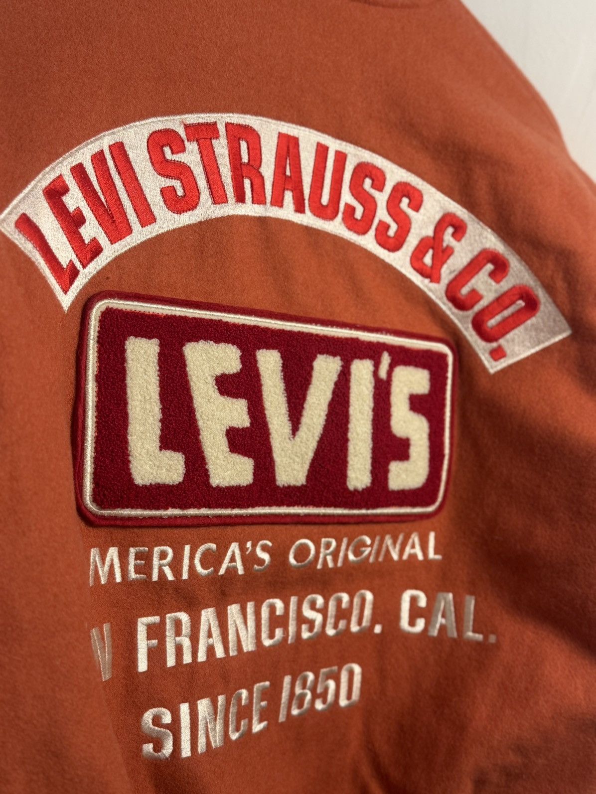Levi's Vintage Clothing Levi's Wool Varsity Jacket Red Tab 90s Size US M / EU 48-50 / 2 - 4 Thumbnail