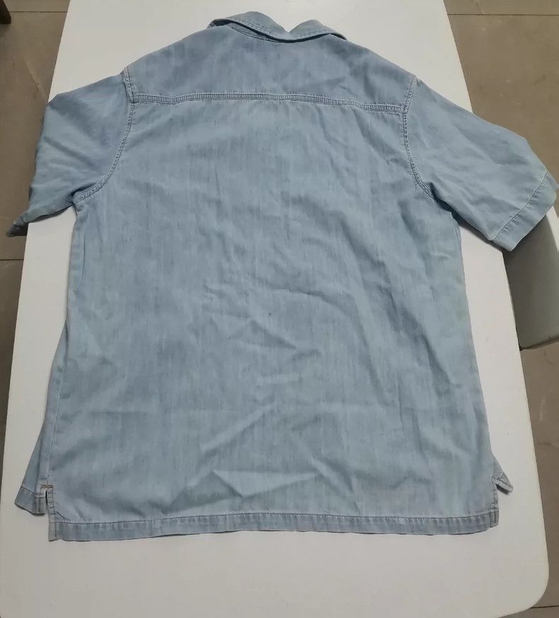 Versace Versace Denim short-sleeved shirt Size US L / EU 52-54 / 3 - 8 Thumbnail