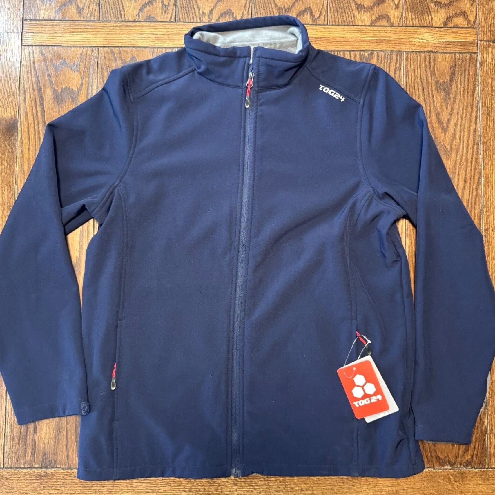 Vintage TOG 24 Softshell Shield Jacket Men’s Size Large Fleece Lined Coat Navy Blue Size US L / EU 52-54 / 3 - 2 Thumbnail