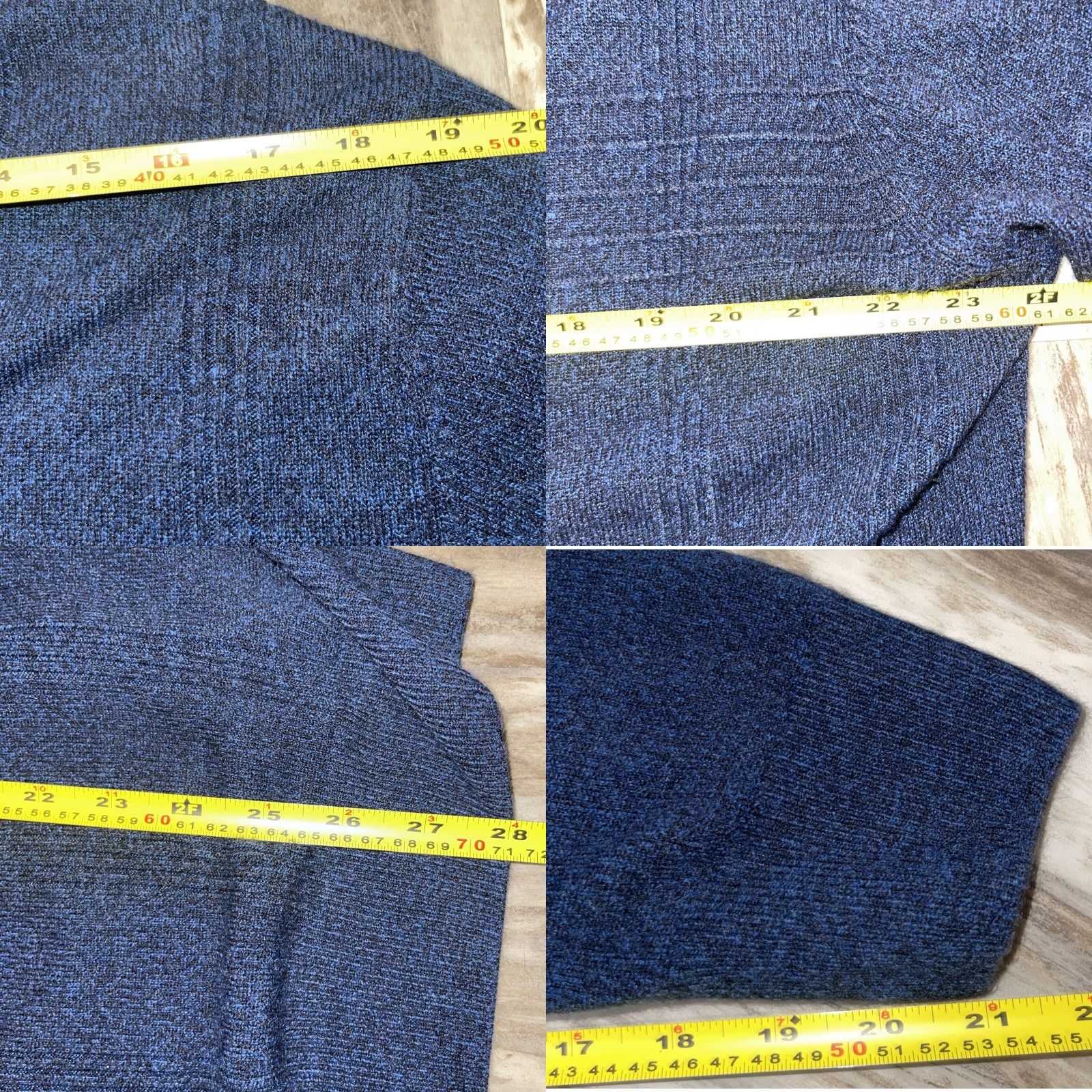 Dockers DOCKERS Sweater Men's 2XL Navy Blue Black Acrylic Pullover 3 Button Collar Knit Lightweight Stretch Mock Speckled Classic Dad Size US XXL / EU 58 / 5 - 8 Thumbnail