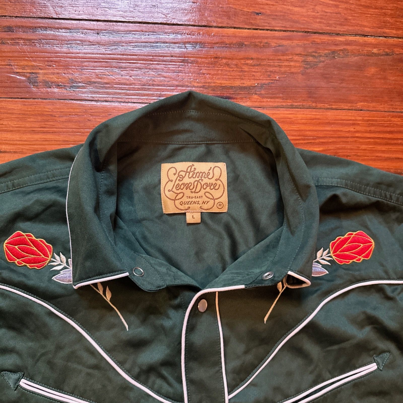 Aime Leon Dore Aime Leon Dore Western Shirt Green Size US L / EU 52-54 / 3 - 4 Thumbnail