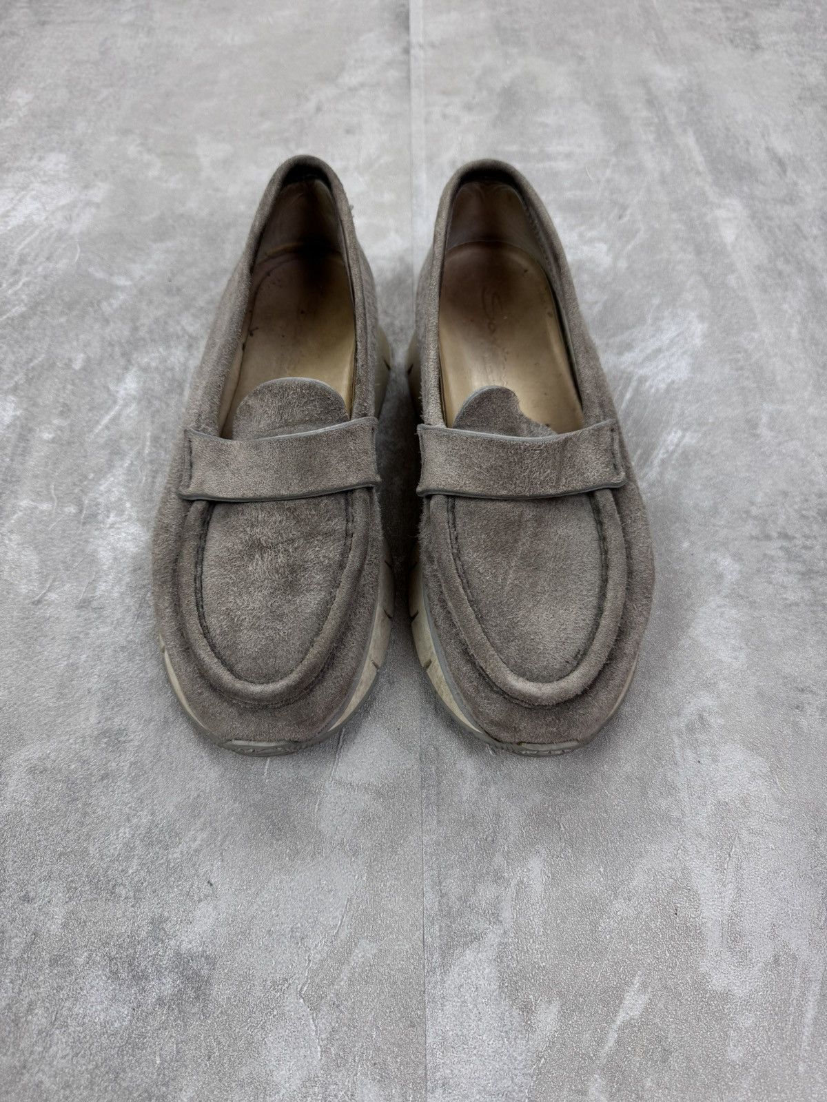 Santoni Santoni Women’s suede penny loafers size 37 1/2 Size US 7.5 / IT 37.5 - 3 Thumbnail