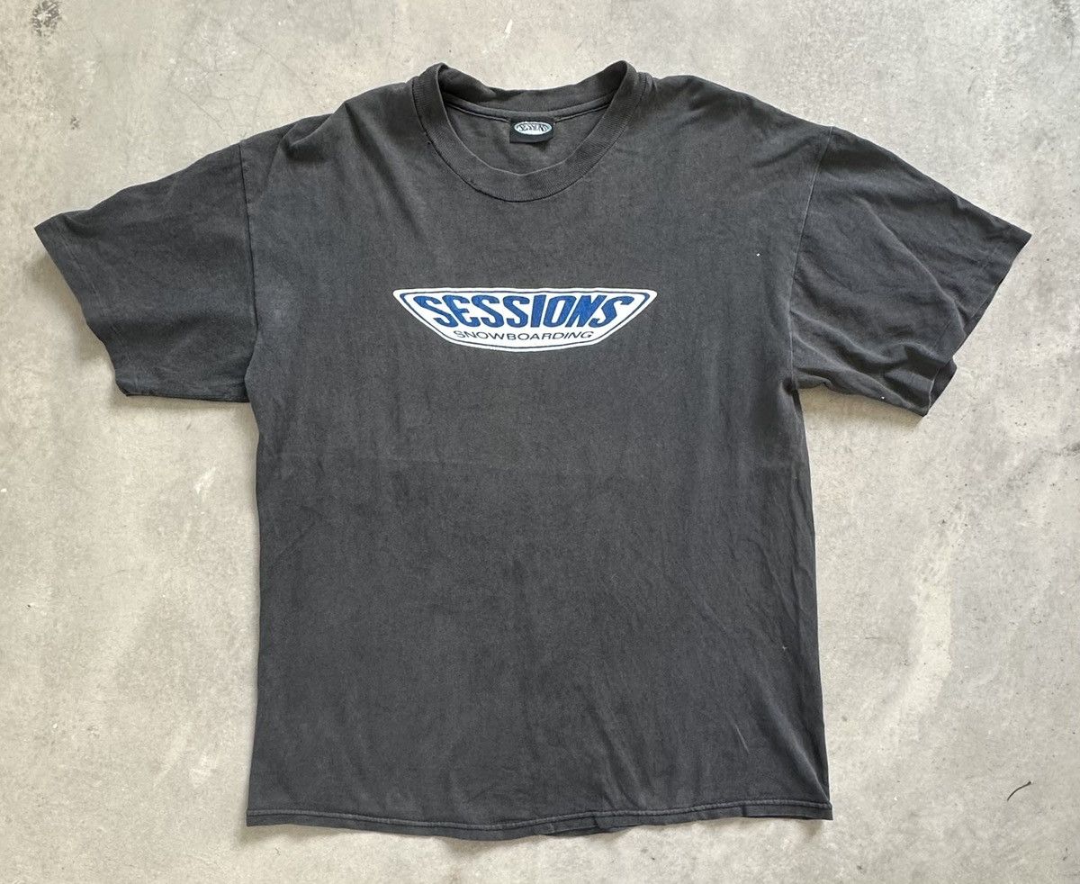 Sessions × Vintage VINTAGE SESSIONS SKATE SNOW WELL FADED TEE Size US L / EU 52-54 / 3 - 1 Thumbnail