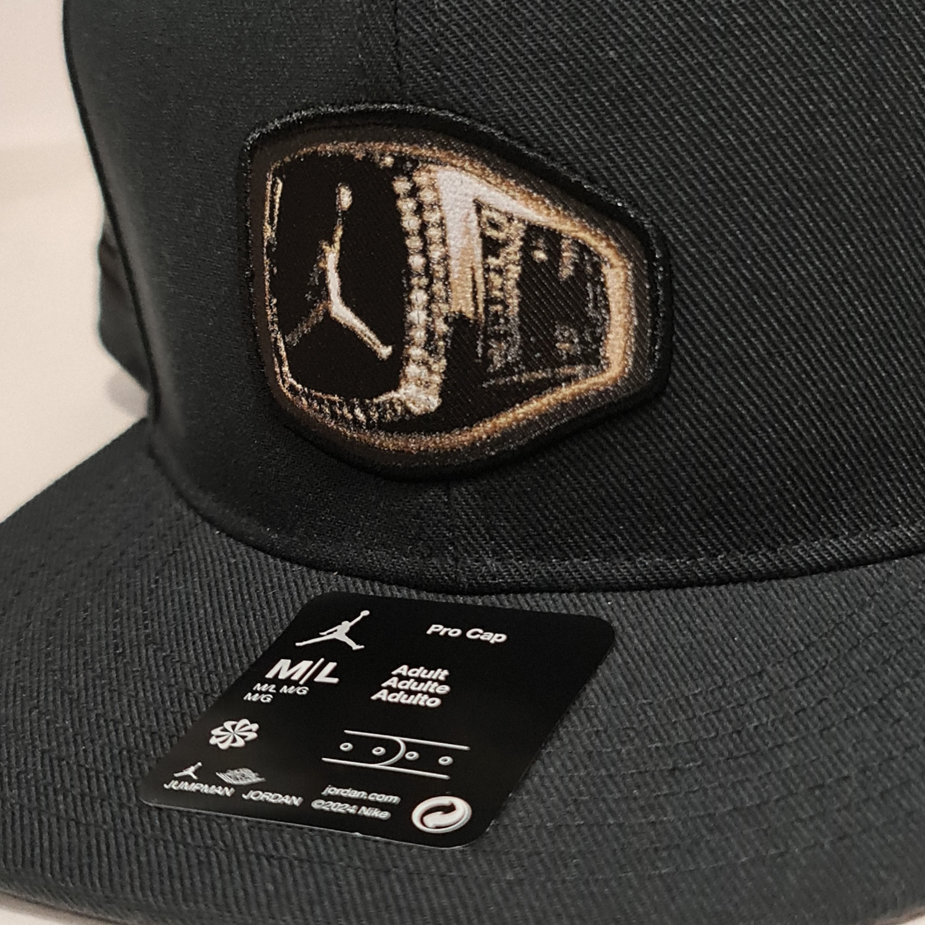 Jordan Brand Jordan Cap Snapback 'Flight MVP Champs Rings' Black Size ONE SIZE - 6 Thumbnail