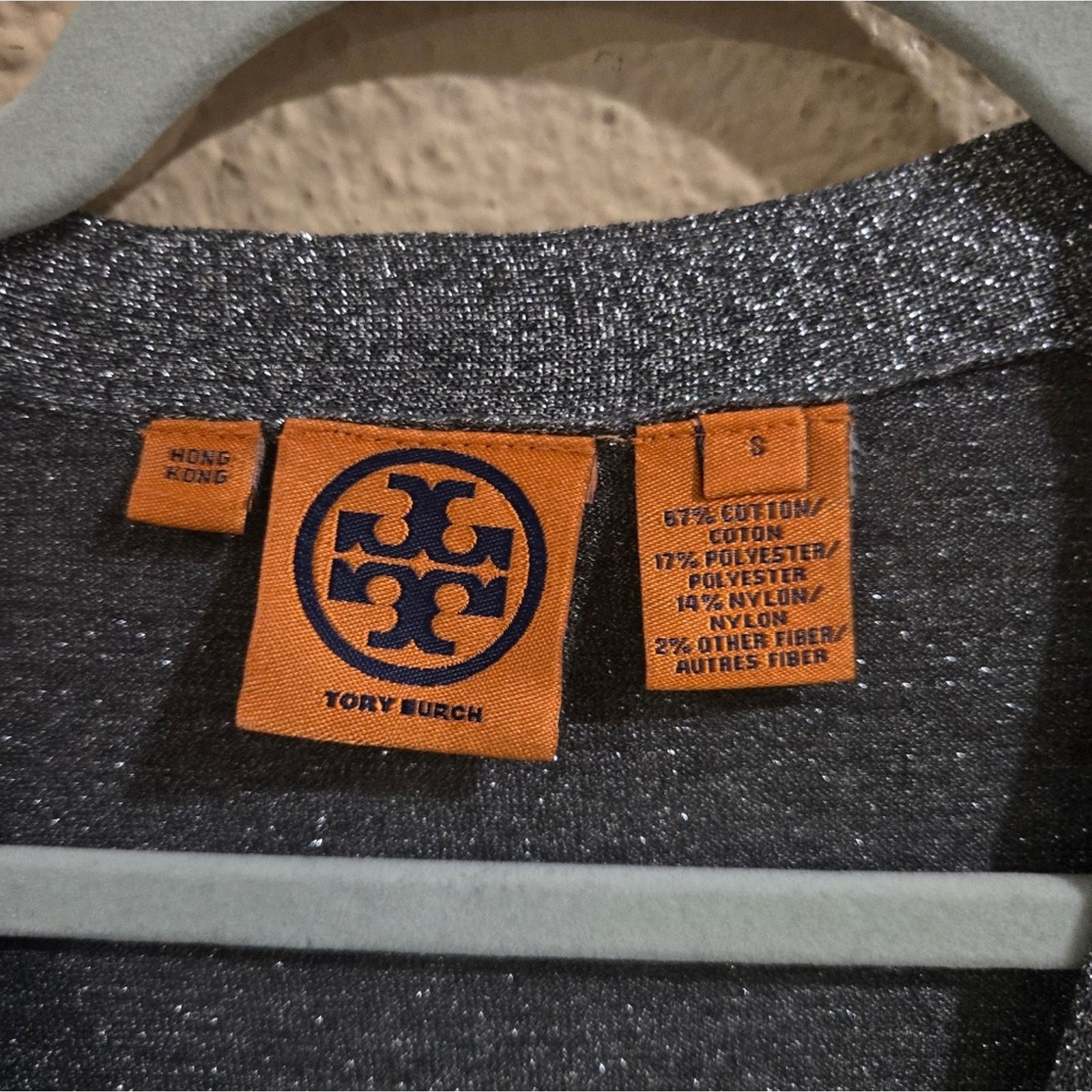 Tory Burch Tory Burch Metallic Silver Cardigan, Size Small Size S / US 4 / IT 40 - 4 Thumbnail