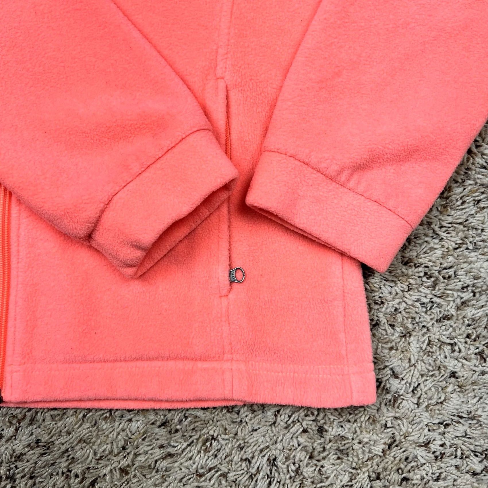 Logo 7 Columbia Full Zip Hoodie Jacket Womens Small Pink Embroidered Logo Pockets Warm Fleece Outdoor Style Size S / US 4 / IT 40 - 5 Thumbnail