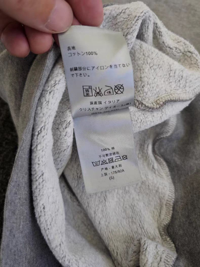 Dior Dior Grey Embroidered Hoodie Size US S / EU 44-46 / 1 - 4 Thumbnail