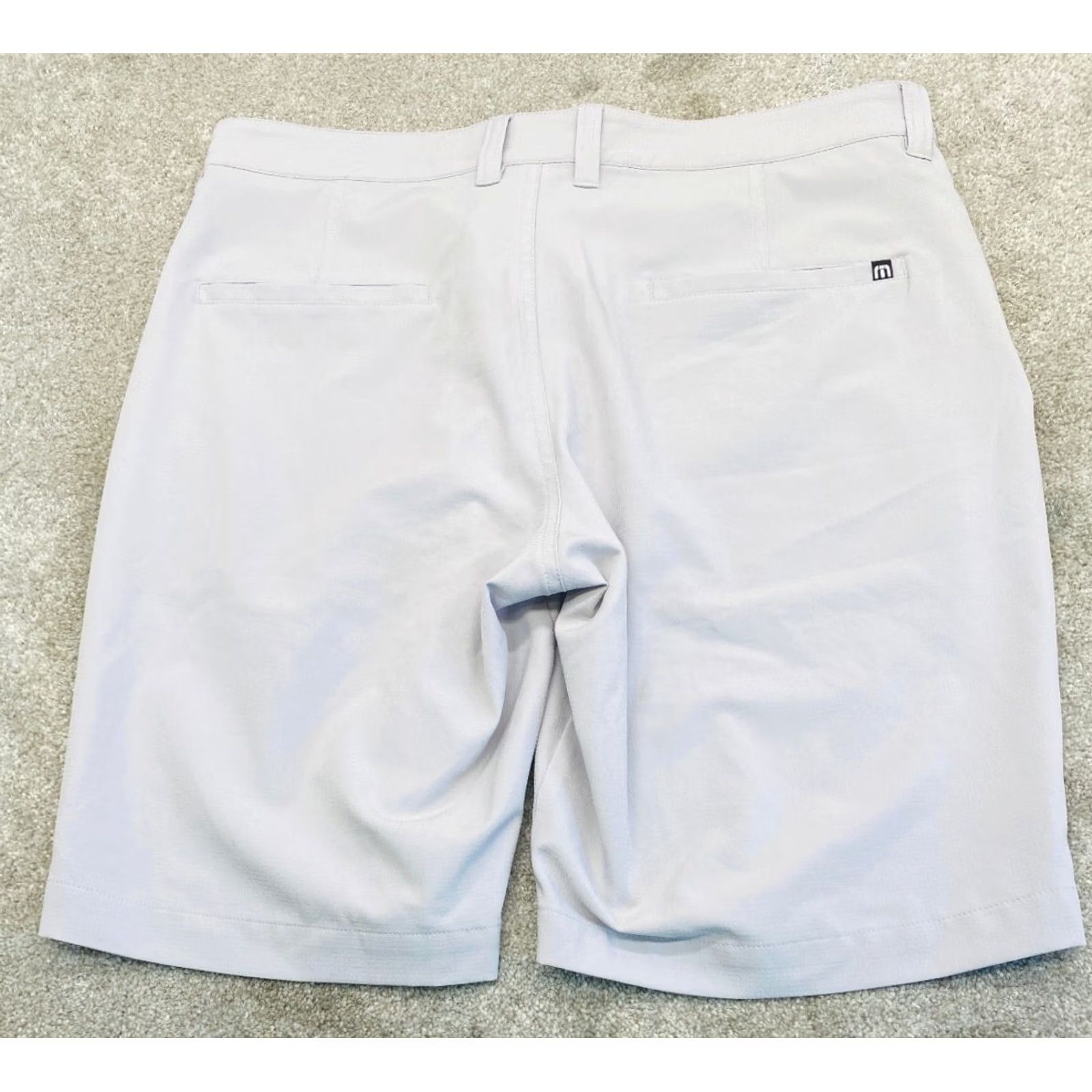 TravisMathew Travis Mattews Performance Golf Shorts Men's 32x9.5 Chino Gray Stretch 6525 Size US 32 / EU 48 - 5 Thumbnail