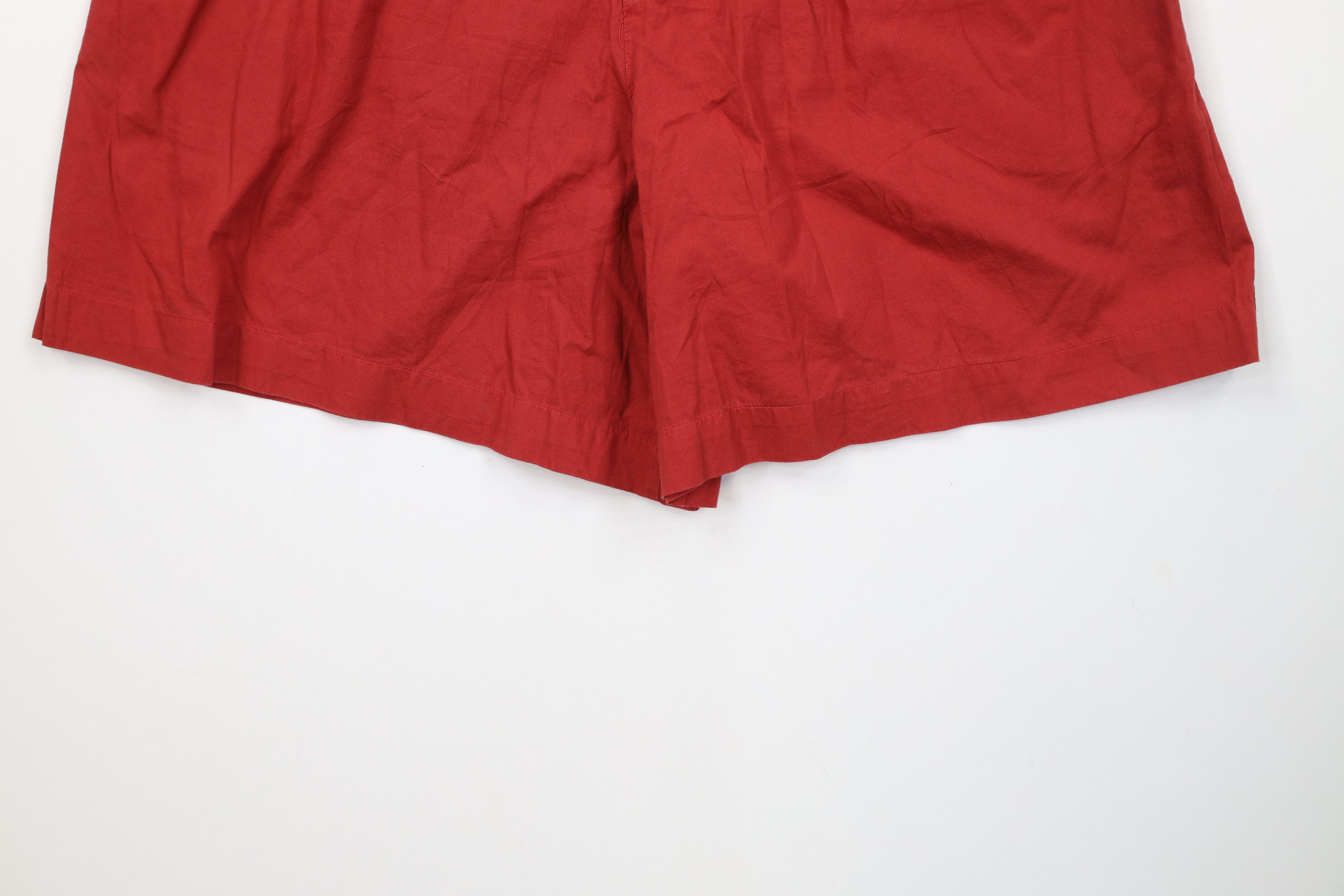 Calvin Klein Vintage 80s 90s Calvin Klein Fly Pleated Shorts Red Japan Size 28" / US 6 / IT 42 - 4 Thumbnail