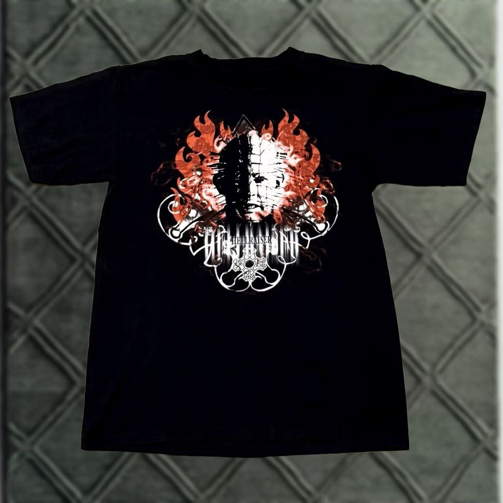 Anvil Miramax Hellraiser Pinhead Movie Promo Shirt M/L Unisex Adults Black 2000s 90s Horror Shirt Size US M / EU 48-50 / 2 - 1 Thumbnail
