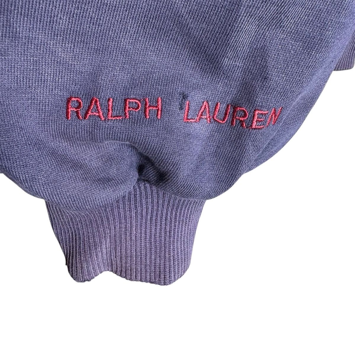 Polo Ralph Lauren Vintage 90s Polo Ralph Lauren Pony Full Zip Navy Hoodie Size US L / EU 52-54 / 3 - 3 Thumbnail