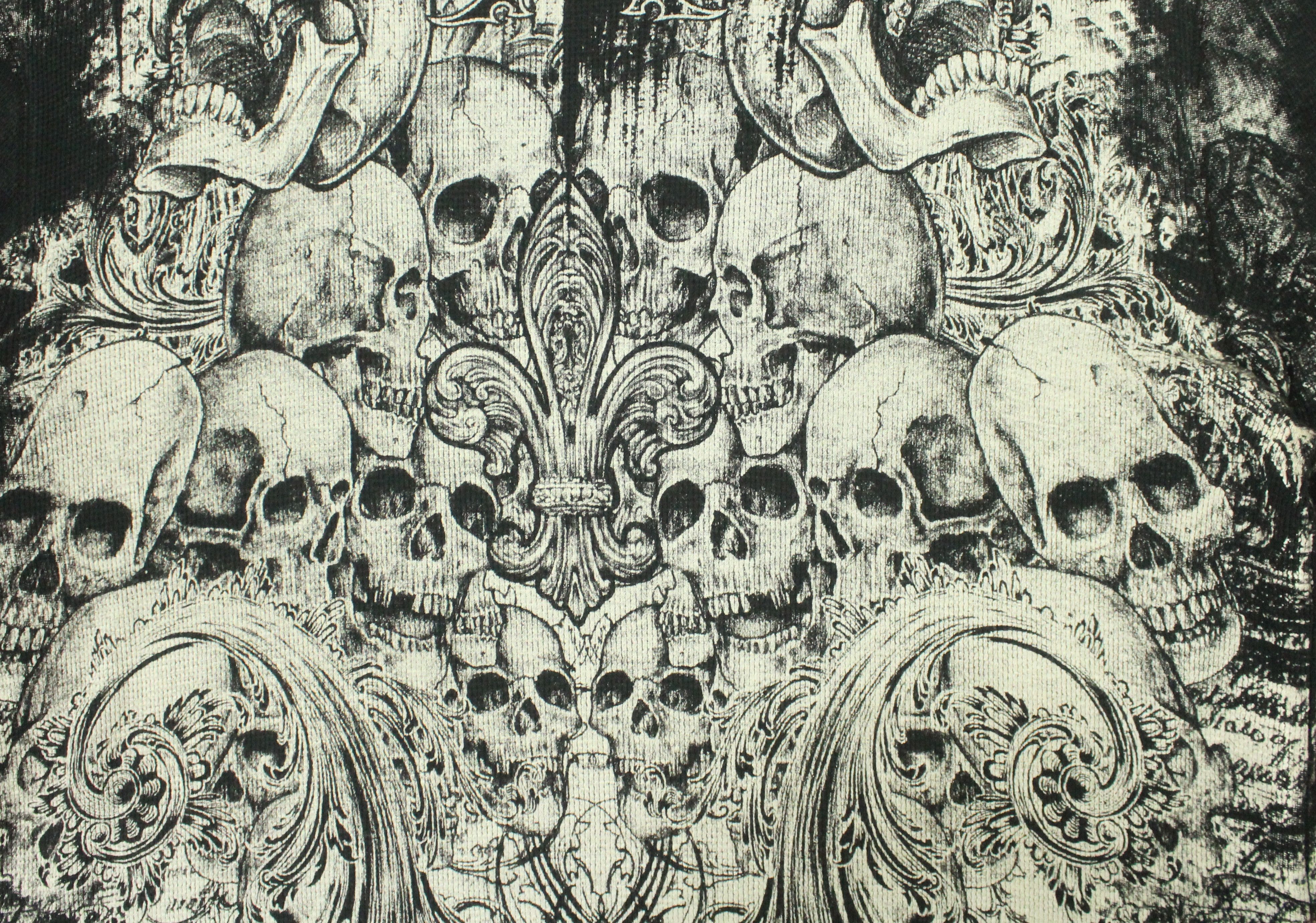 Vintage EXTREME COUTURE Shirt Skull Thermal Graphic Taatoo Size US XXL / EU 58 / 5 - 13 Thumbnail