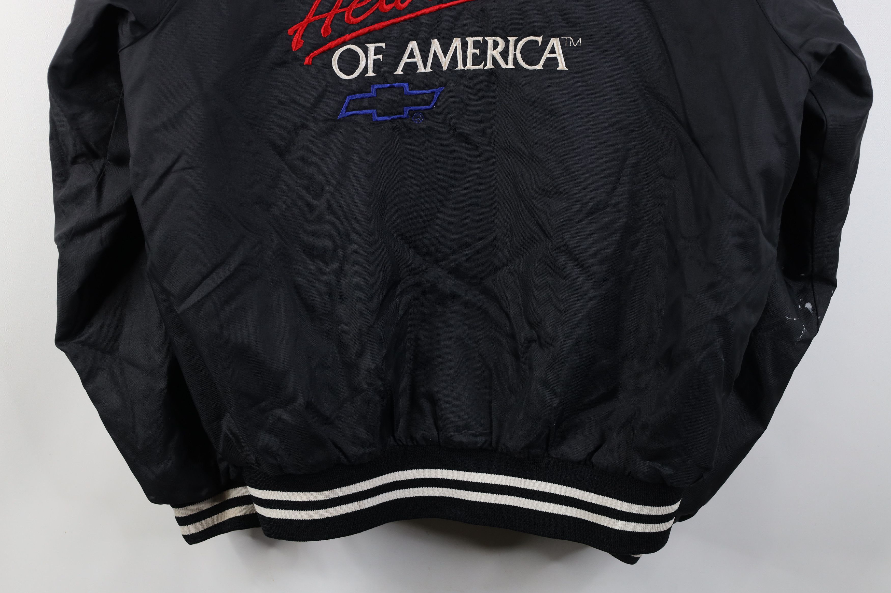 Vintage Vintage 90s America GM General Motors Satin Bomber Jacket Size US L / EU 52-54 / 3 - 16 Thumbnail