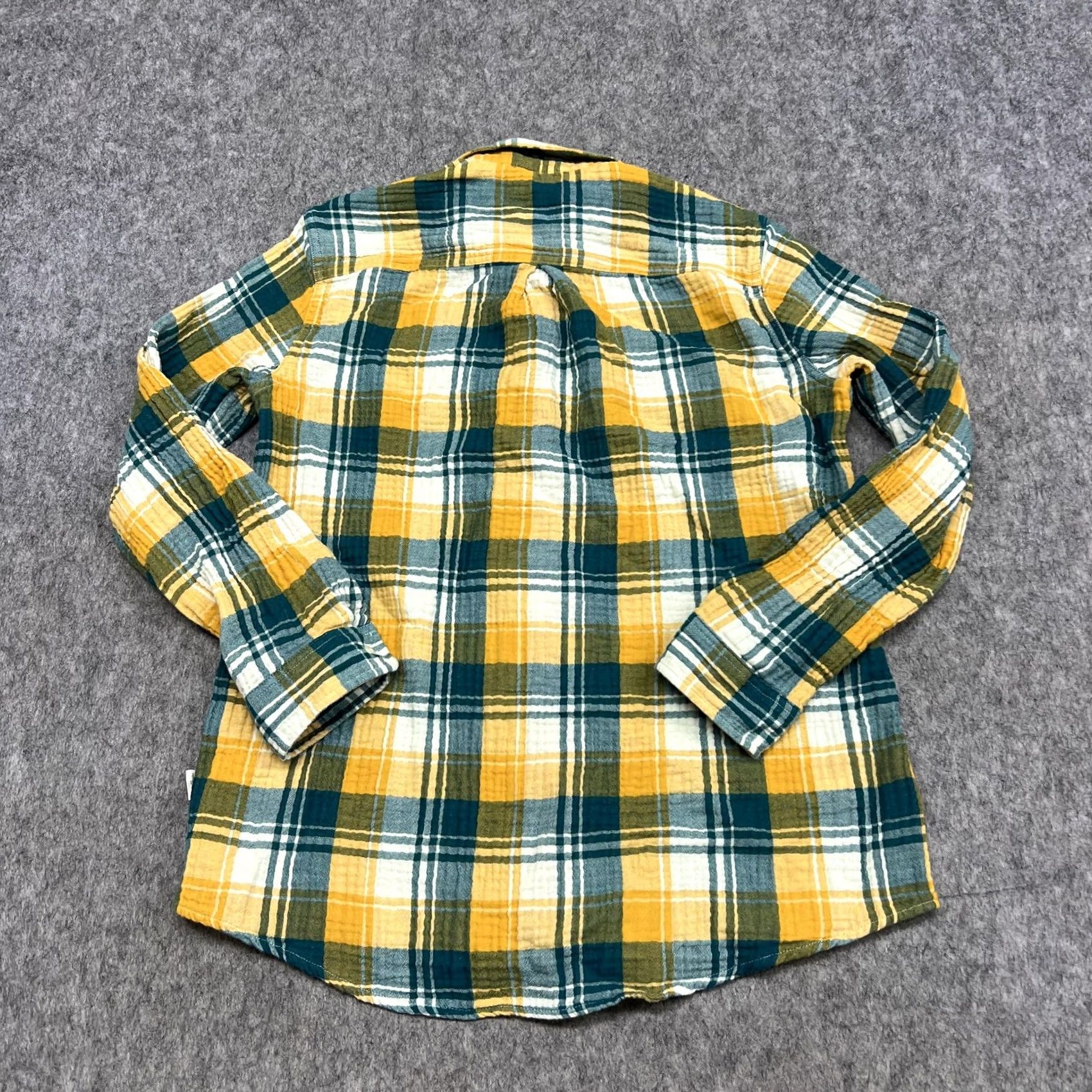 Eddie Bauer Eddie Bauer Shirt Womens M Yellow Plaid Button Long Sleeve Top Casual Outdoor Size M / US 6-8 / IT 42-44 - 2 Thumbnail