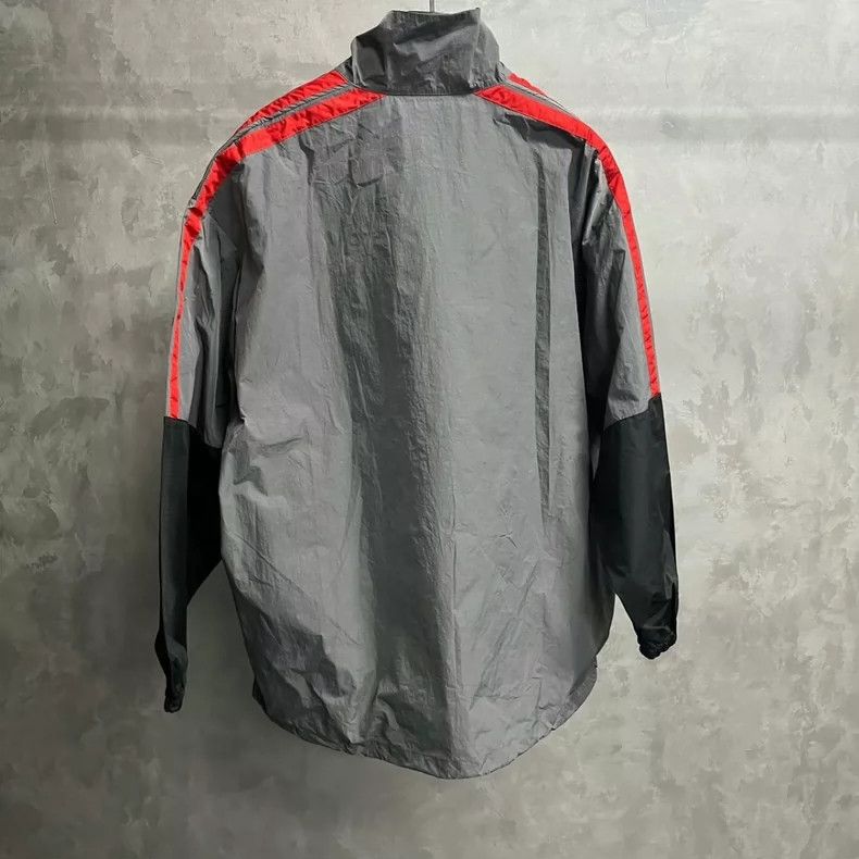 Balenciaga Balenciaga Grey logo print zip-up turtleneck long-sleeve s Size US M / EU 48-50 / 2 - 2 Thumbnail